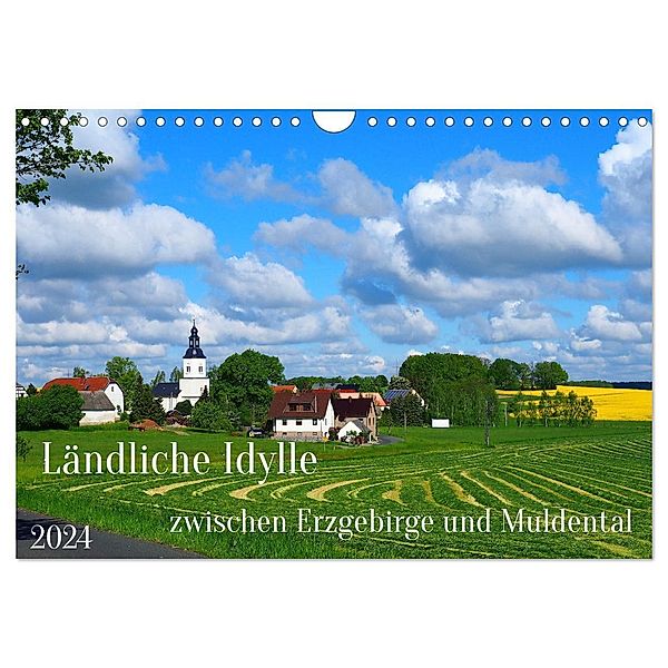 Ländliche Idylle zwischen Erzgebirge und Muldental (Wandkalender 2024 DIN A4 quer), CALVENDO Monatskalender, Thilo Seidel