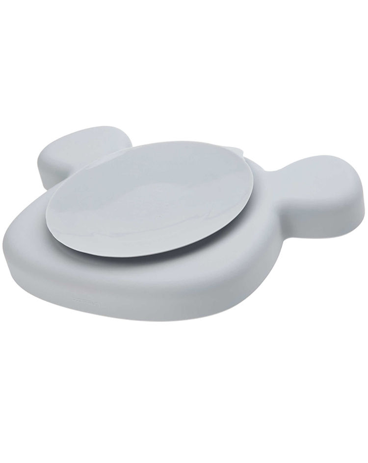 Lässig Silikon-Teller Little Chums - Mouse mit Saugnapf in grau |  Weltbild.de