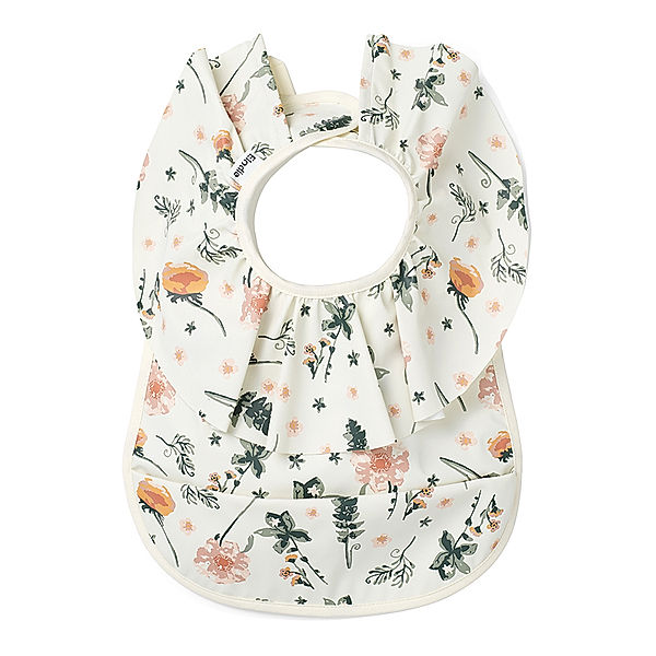 Elodie Details Lätzchen MEADOW BLOSSOM mit Auffangschale in weiss/bunt