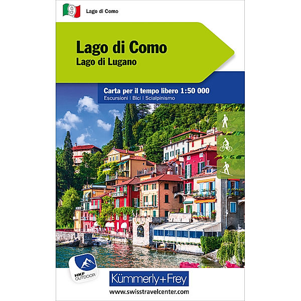Lago di Como Nr. 09 Outdoorkarte Italien 1:50 000
