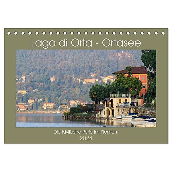 Lago di Orta - Ortasee (Tischkalender 2024 DIN A5 quer), CALVENDO Monatskalender, we're photography / Werner Rebel