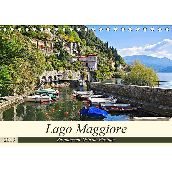 Lago Maggiore - Bezaubernde Orte am Westufer (Tischkalender 2019 DIN A5 quer), LianeM