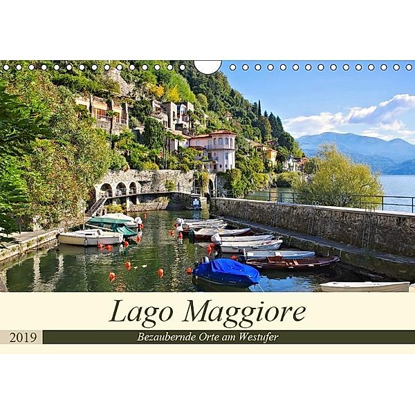 Lago Maggiore - Bezaubernde Orte am Westufer (Wandkalender 2019 DIN A4 quer), LianeM