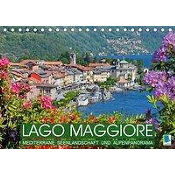 Lago Maggiore: mediterrane Seenlandschaft und Alpenpanorama (Tischkalender 2019 DIN A5 quer), CALVENDO