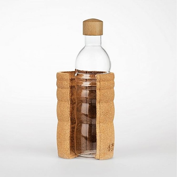 Lagoena Trinkflasche 500 ml. mit Korkummantelung u. biologisch abbaubarem Deckel