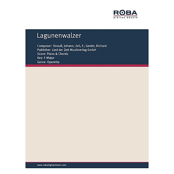 Lagunenwalzer, Johann Strauß, F. Zell, Richard Genée