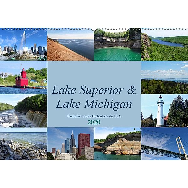 Lake Superior & Lake Michigan (Wandkalender 2020 DIN A2 quer), Martin Rothenhöfer