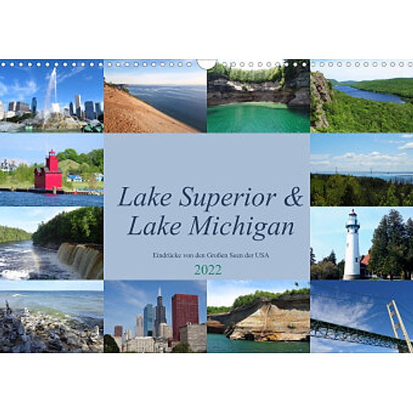 Lake Superior & Lake Michigan (Wandkalender 2022 DIN A3 quer), Martin Rothenhöfer