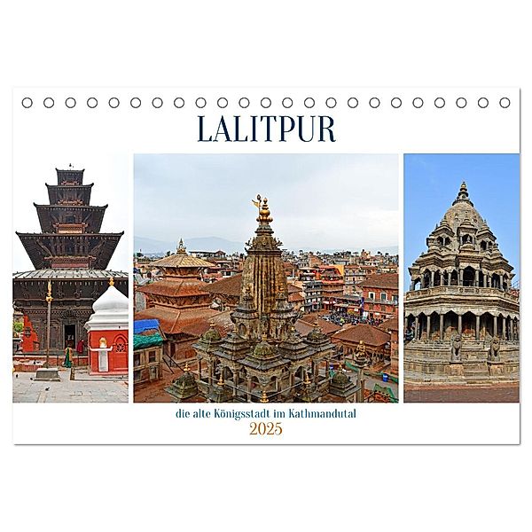 LALITPUR, die alte Königsstadt (Tischkalender 2025 DIN A5 quer), CALVENDO Monatskalender, Calvendo, Ulrich Senff