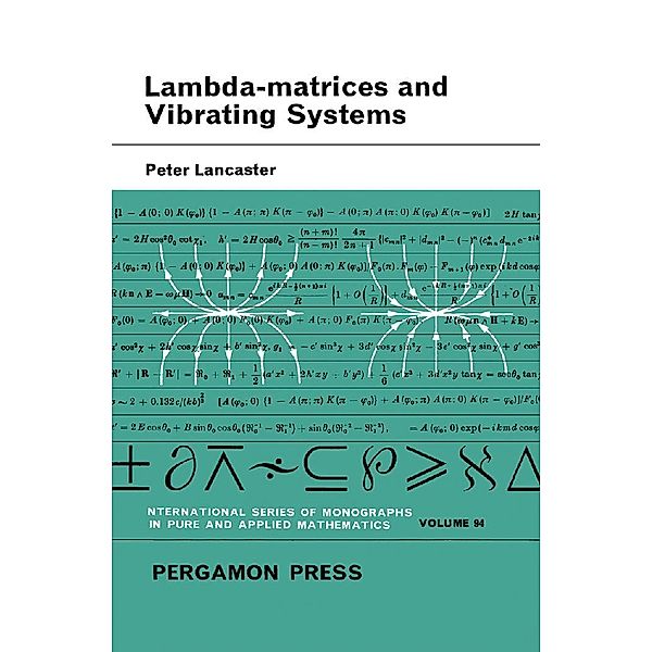 Lambda-Matrices and Vibrating Systems, Peter Lancaster