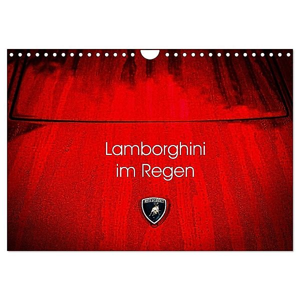 Lamborghini im Regen (Wandkalender 2024 DIN A4 quer), CALVENDO Monatskalender, Petra Sagnak