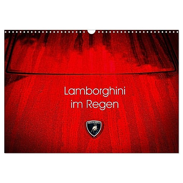 Lamborghini im Regen (Wandkalender 2025 DIN A3 quer), CALVENDO Monatskalender, Calvendo, Petra Sagnak