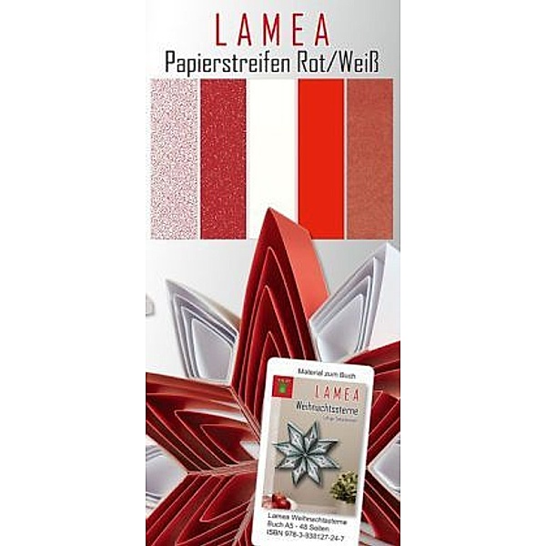 LAMEA Papierstreifen Rot/Weiss
