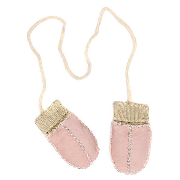 fillikid Lammfell-Fäustlinge COZY BABY in rosa