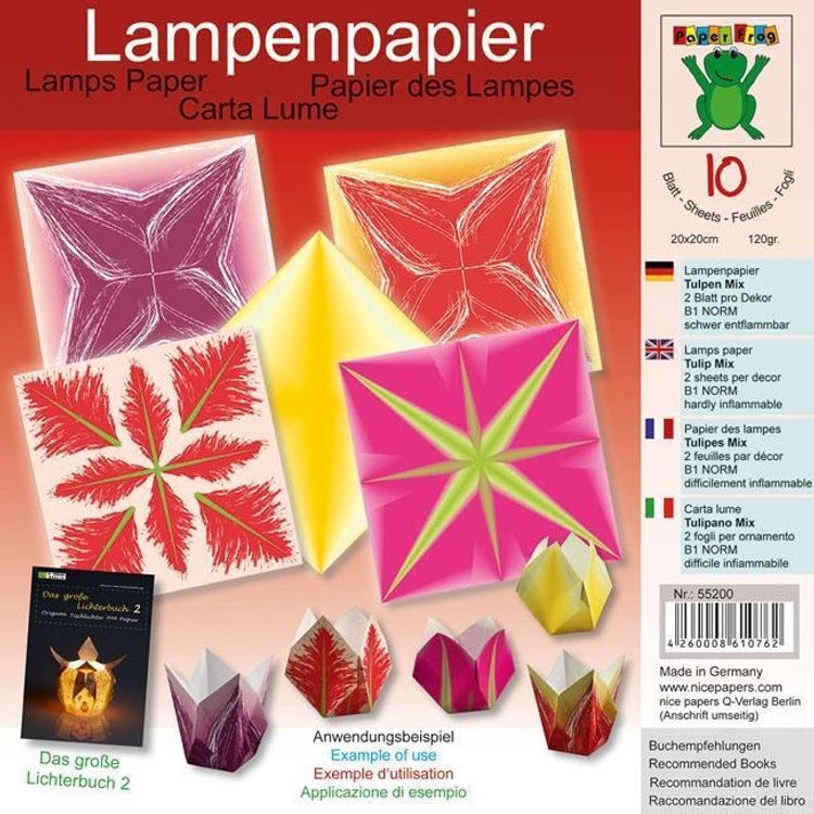 Lampenpapier Tulpen Mix 20 x 20 cm bestellen