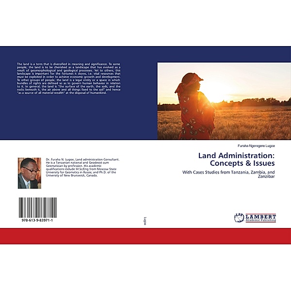Land Administration: Concepts & Issues, Furaha Ngeregere Lugoe