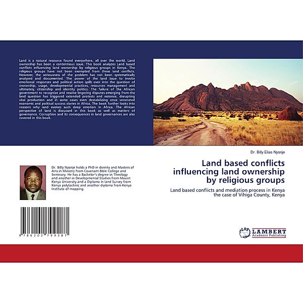 Land based conflicts influencing land ownership by religious groups, Dr. Billy Elias Nyonje