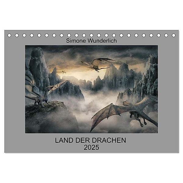 Land der Drachen (Tischkalender 2025 DIN A5 quer), CALVENDO Monatskalender, Calvendo, Simone Wunderlich
