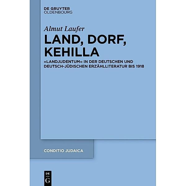 Land, Dorf, Kehilla / Conditio Judaica Bd.96, Almut Laufer