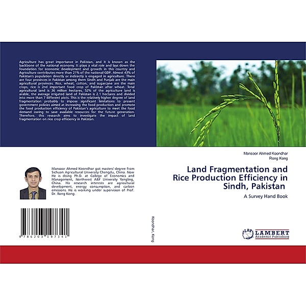 Land Fragmentation and Rice Production Efficiency in Sindh, Pakistan, Mansoor Ahmed Koondhar, Rong Kong