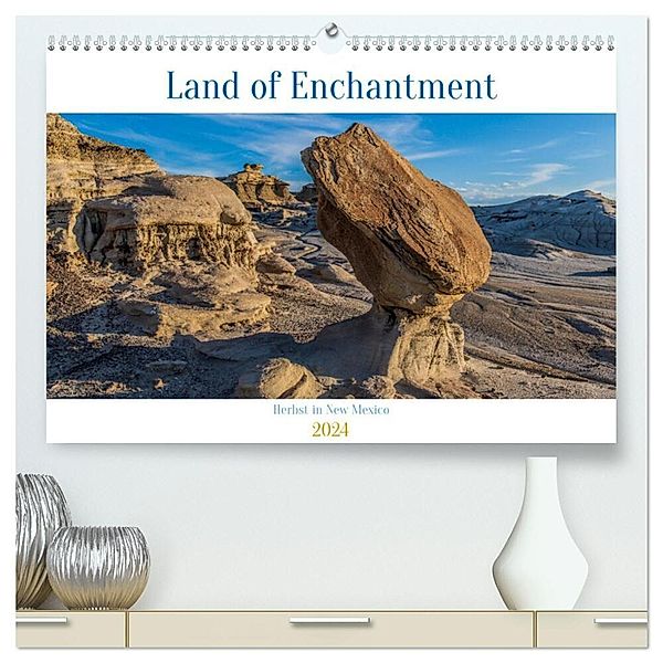 Land of Enchantment - Herbst in New Mexico (hochwertiger Premium Wandkalender 2024 DIN A2 quer), Kunstdruck in Hochglanz, Dr. Rolf-D. Hitzbleck