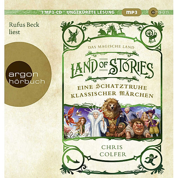 Land of Stories: Das magische Land - Eine Schatztruhe klassischer Märchen,1 Audio-CD, 1 MP3, Chris Colfer