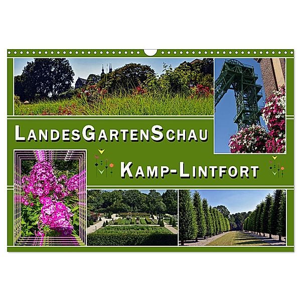 Landesgartenschau Kamp-Lintfort (Wandkalender 2024 DIN A3 quer), CALVENDO Monatskalender, Elke & Hermann Koch