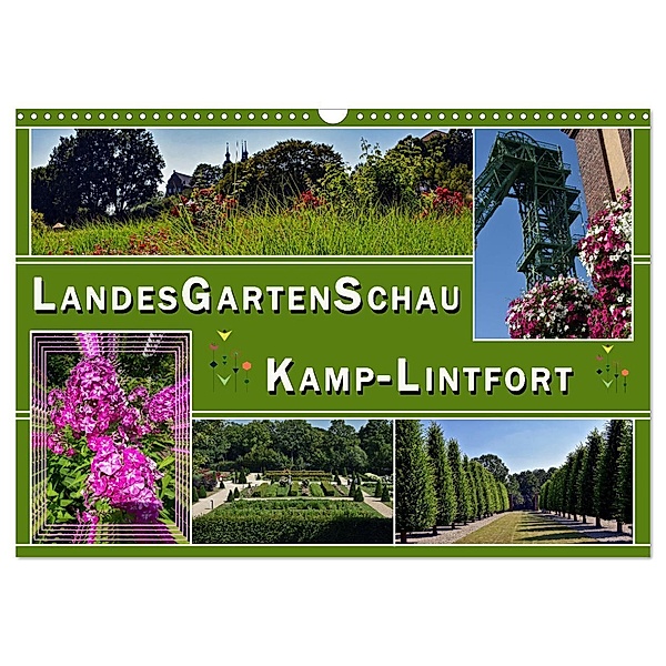 Landesgartenschau Kamp-Lintfort (Wandkalender 2025 DIN A3 quer), CALVENDO Monatskalender, Calvendo, Elke & Hermann Koch