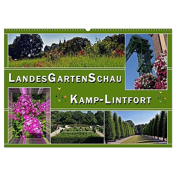 Landesgartenschau Kamp-Lintfort (Wandkalender 2025 DIN A2 quer), CALVENDO Monatskalender, Calvendo, Elke & Hermann Koch