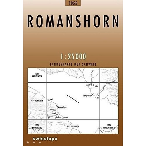 Landeskarte 1:25 000 / 1055 Romanshorn, Bundesamt für Landestopografie swisstopo