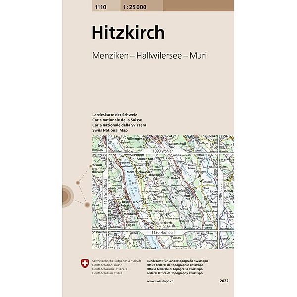 Landeskarte 1:25 000 / 1110 Hitzkirch