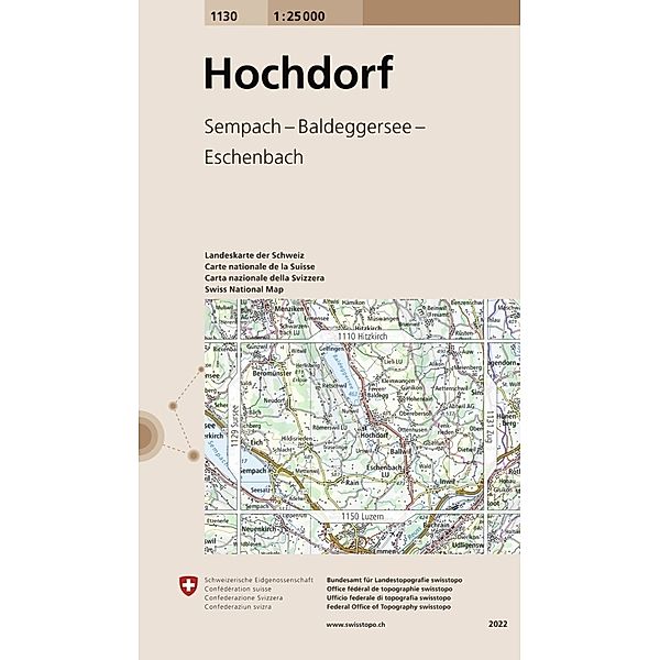 Landeskarte 1:25 000 / 1130 Hochdorf