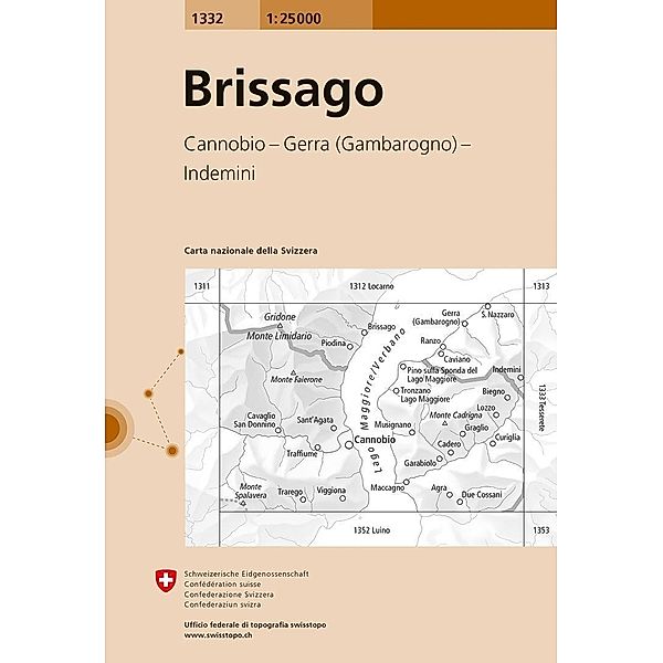 Landeskarte 1:25 000 / 1332 Brissago