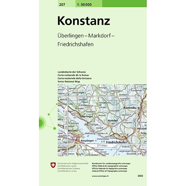 Landeskarte 1:50 000 / 207 Konstanz