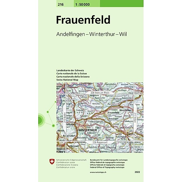 Landeskarte 1:50 000 / 216 Frauenfeld