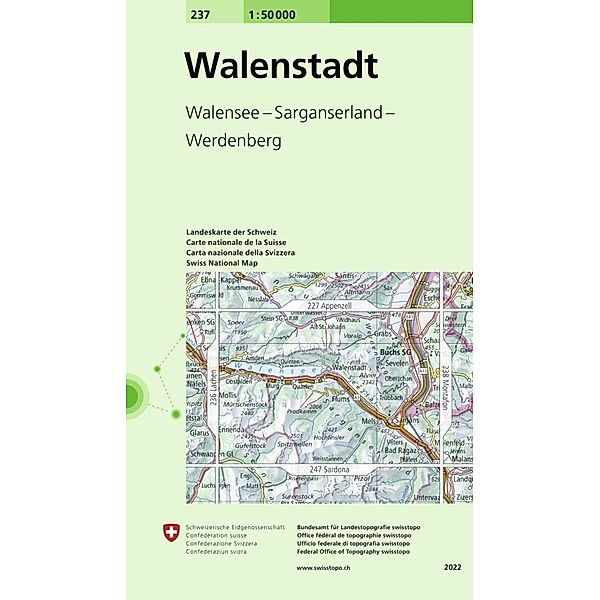 Landeskarte 1:50 000 / 237 Walenstadt