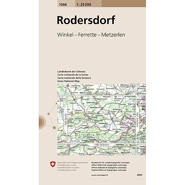 Landeskarte der Schweiz 1066 Rodersdorf