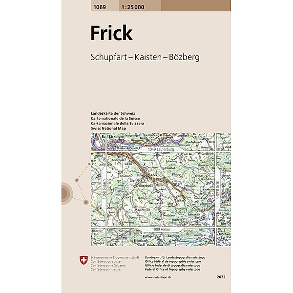 Landeskarte der Schweiz 1069 Frick