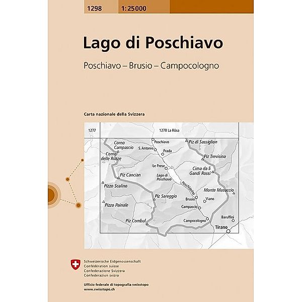 Landeskarte der Schweiz 1298 Poschiavo