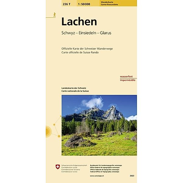 Landeskarte der Schweiz / 236W / Landeskarte der Schweiz Lachen, Wanderkarte