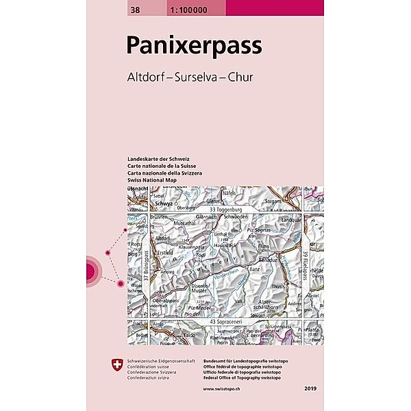 Landeskarte der Schweiz 38 Panixerpass