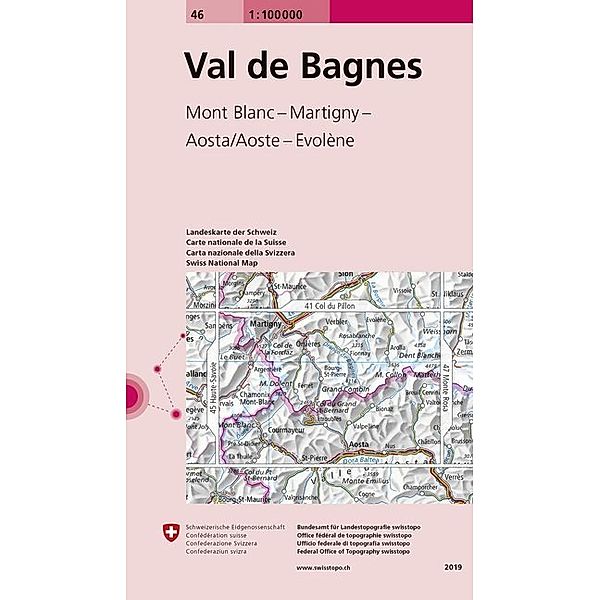 Landeskarte der Schweiz 46 Val de Bagnes