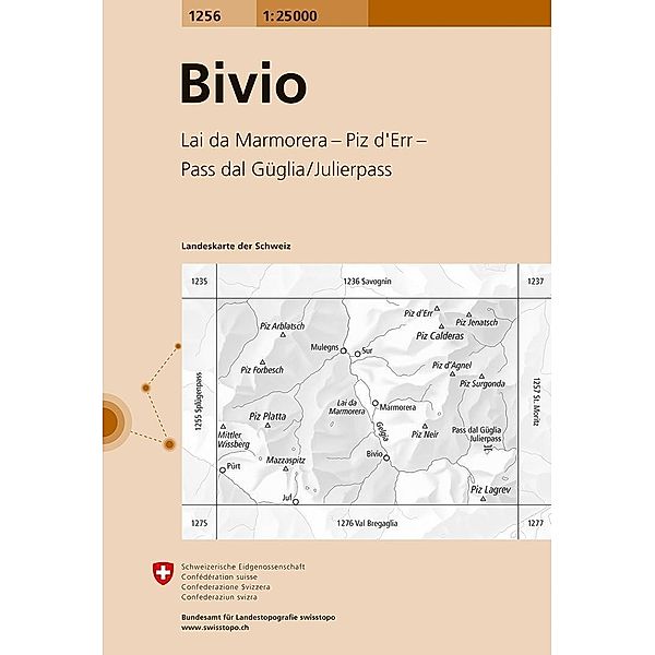 Landeskarte der Schweiz Bivio