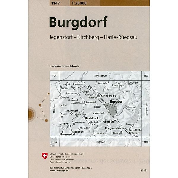 Landeskarte der Schweiz Burgdorf