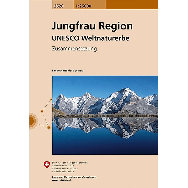 Landeskarte der Schweiz Jungfrau Region