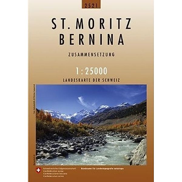 Landeskarte der Schweiz St. Moritz, Bernina