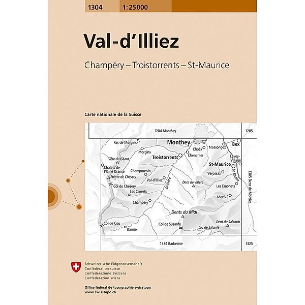 Landeskarte der Schweiz Val-d'Illiez