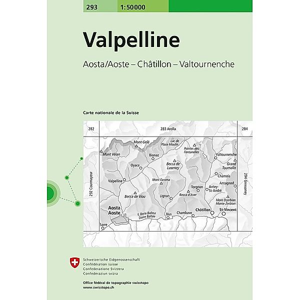 Landeskarte der Schweiz Valpelline