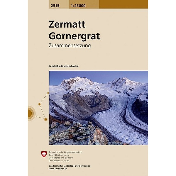 Landeskarte der Schweiz Zermatt, Gornergrat