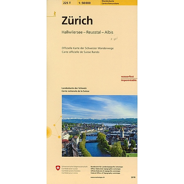 Landeskarte der Schweiz Zürich